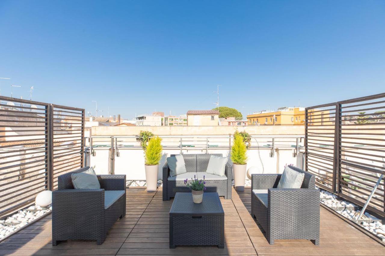 Iflat The Terrace Of Trastevere Rome Bagian luar foto